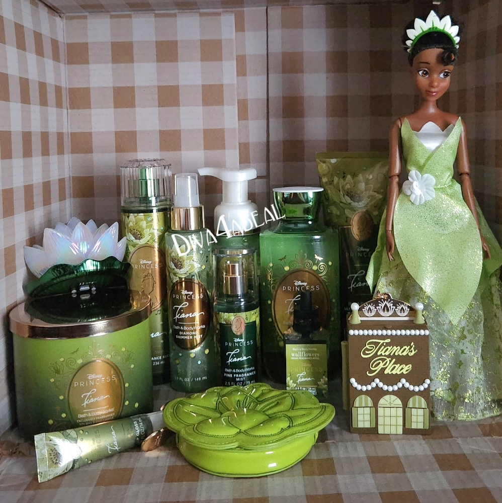 Bath & Body Works X DISNEY PRINCESS TIANA 11 1/2” Doll 11PC Collection Bundle